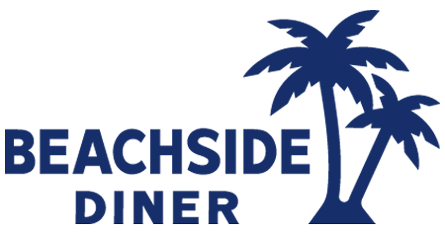 Beachside-Diner- Beachside Diner retro restaurant logo in St. Augustine Beach